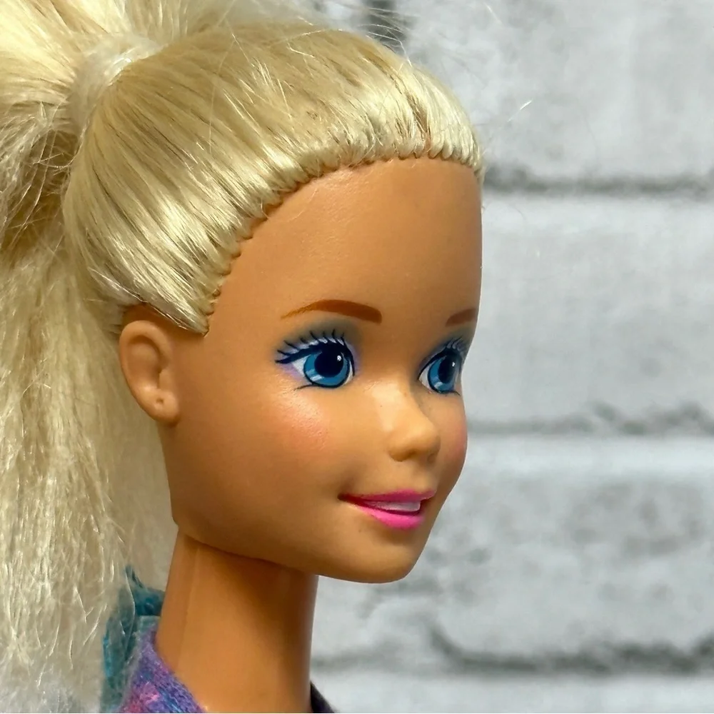 Barbie FASHION PLAY Doll 1991 Vintage Outfit Belt Shoes Blonde Hair Blue Eyes